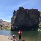 Cooling off in the John Day river