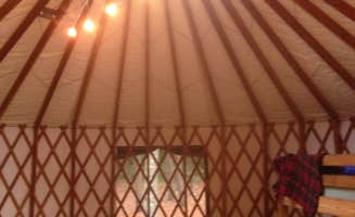 Barbara G.'s photo of glamping accommodations at Shawme Crowell State Forest Campground near Woods Hole, MA