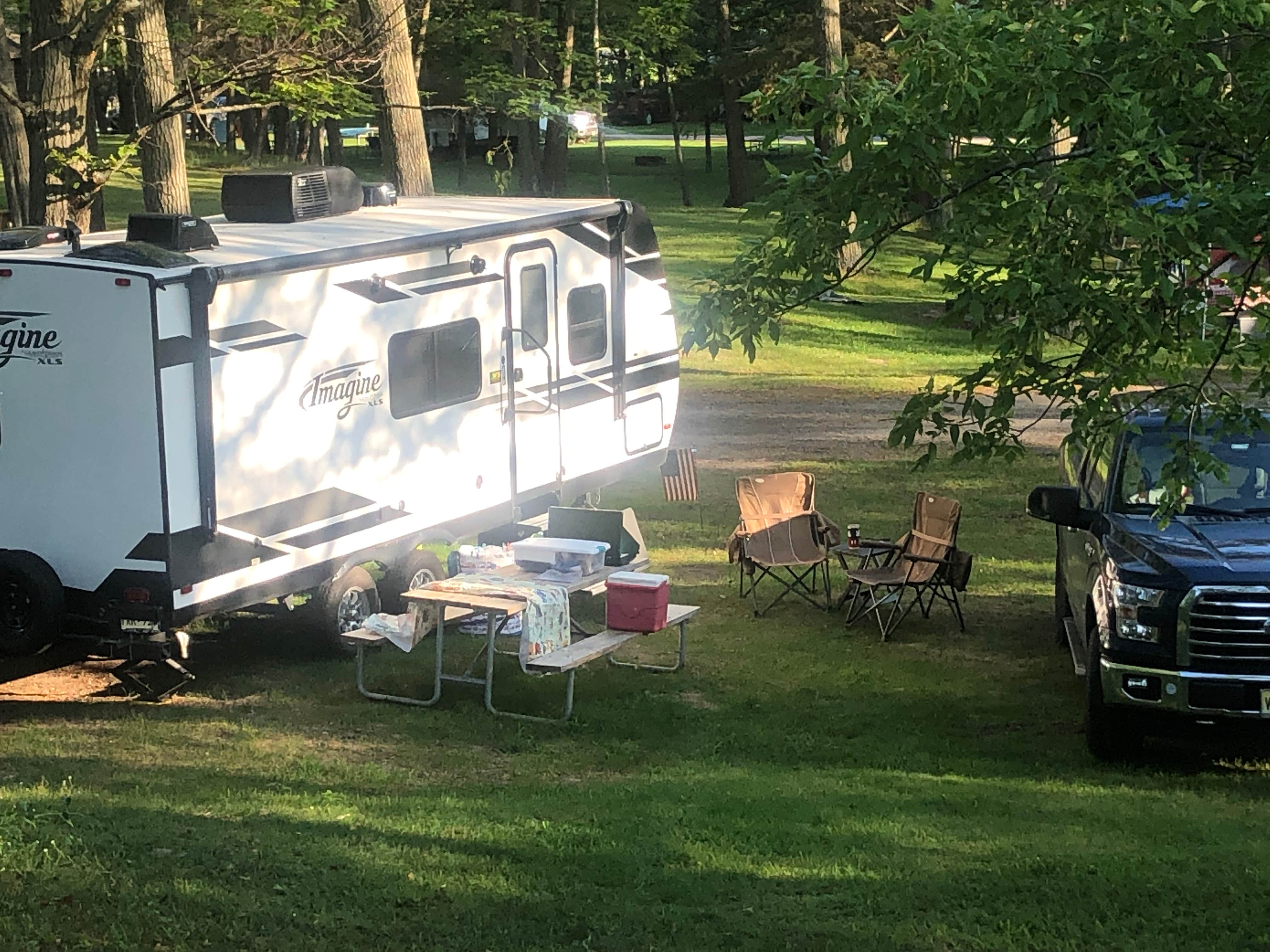 Mike's photo of rv camping at Cumberland Bay State Park Campground near Champlain, NY