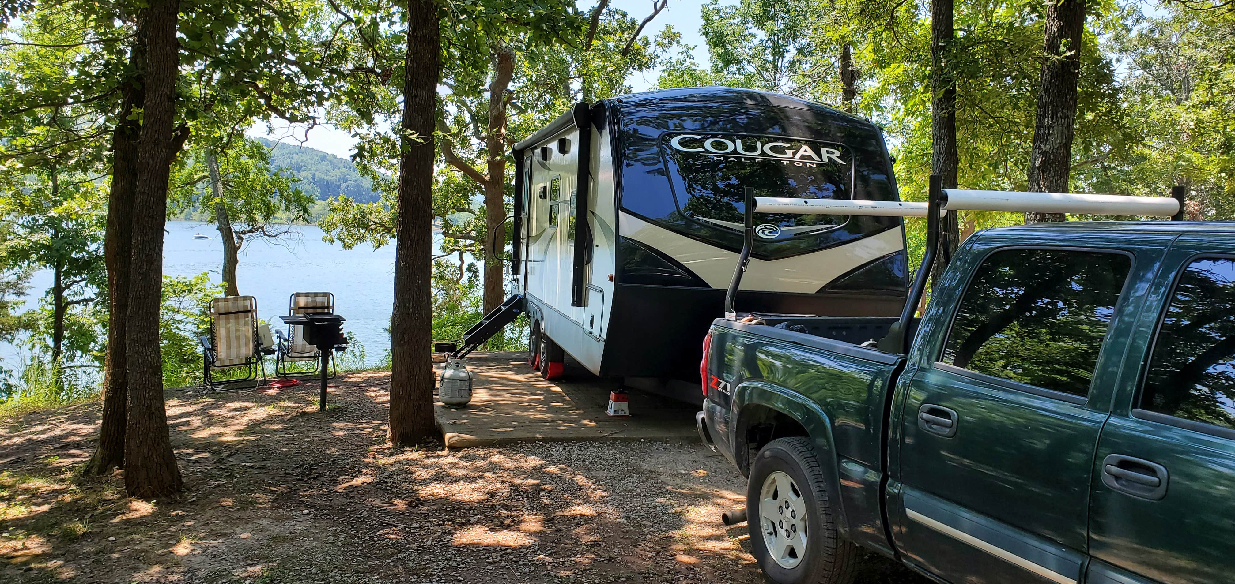 Roger H.'s photo of rv camping at Cherokee Landing State Park Campground near Bunch, OK