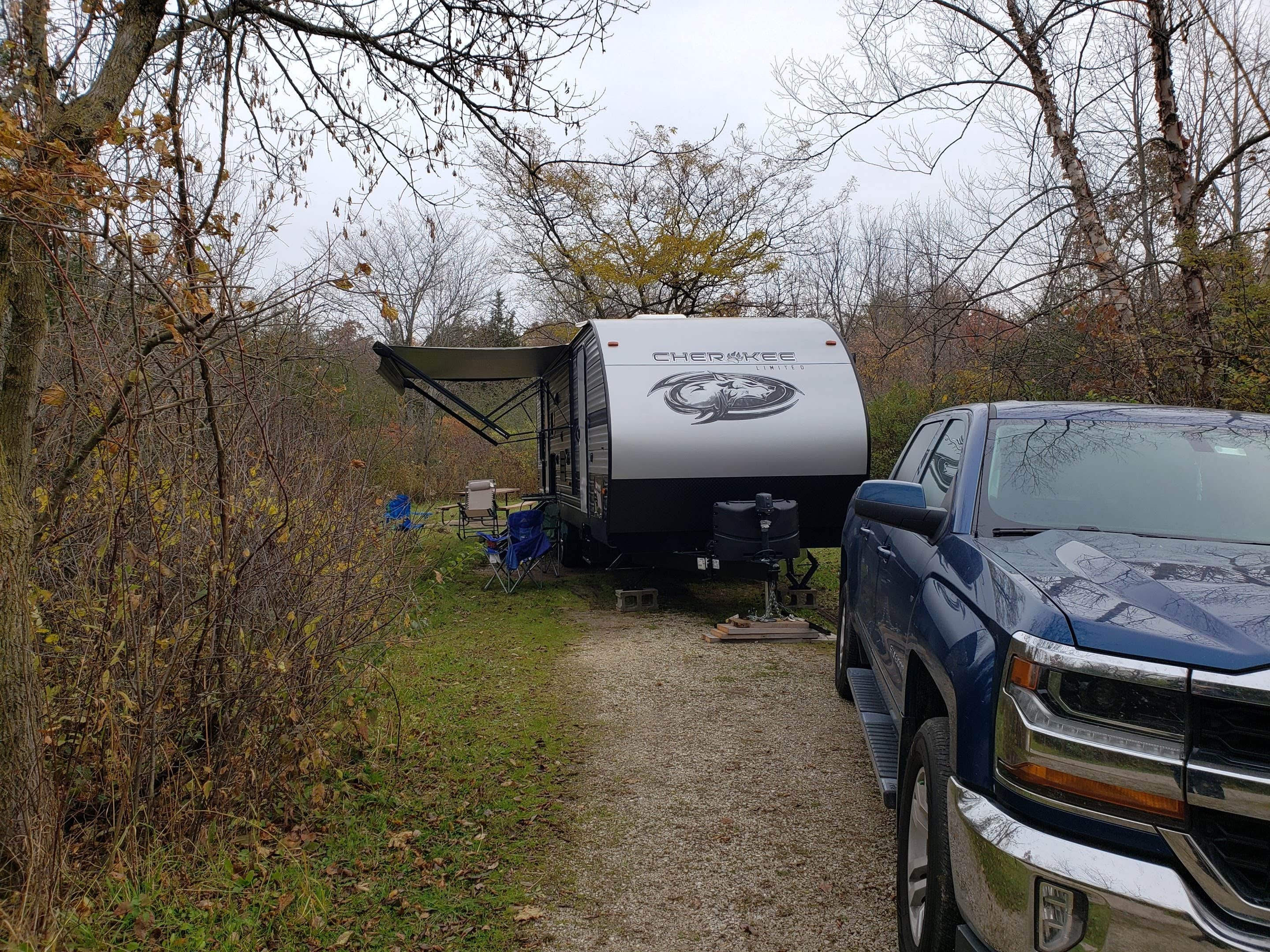 David H.'s photo of rv camping at Sunrise Campground — Richard Bong State Recreation Area near Wales, WI