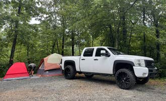 Camping near Rooster Ridge Cabin: Silver Creek Campground, Mill Spring, North Carolina