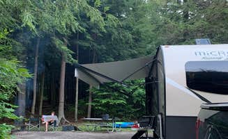 Britt B.'s photo of rv camping at Cook Forest State Park Campground & Cabins near Rockton, PA