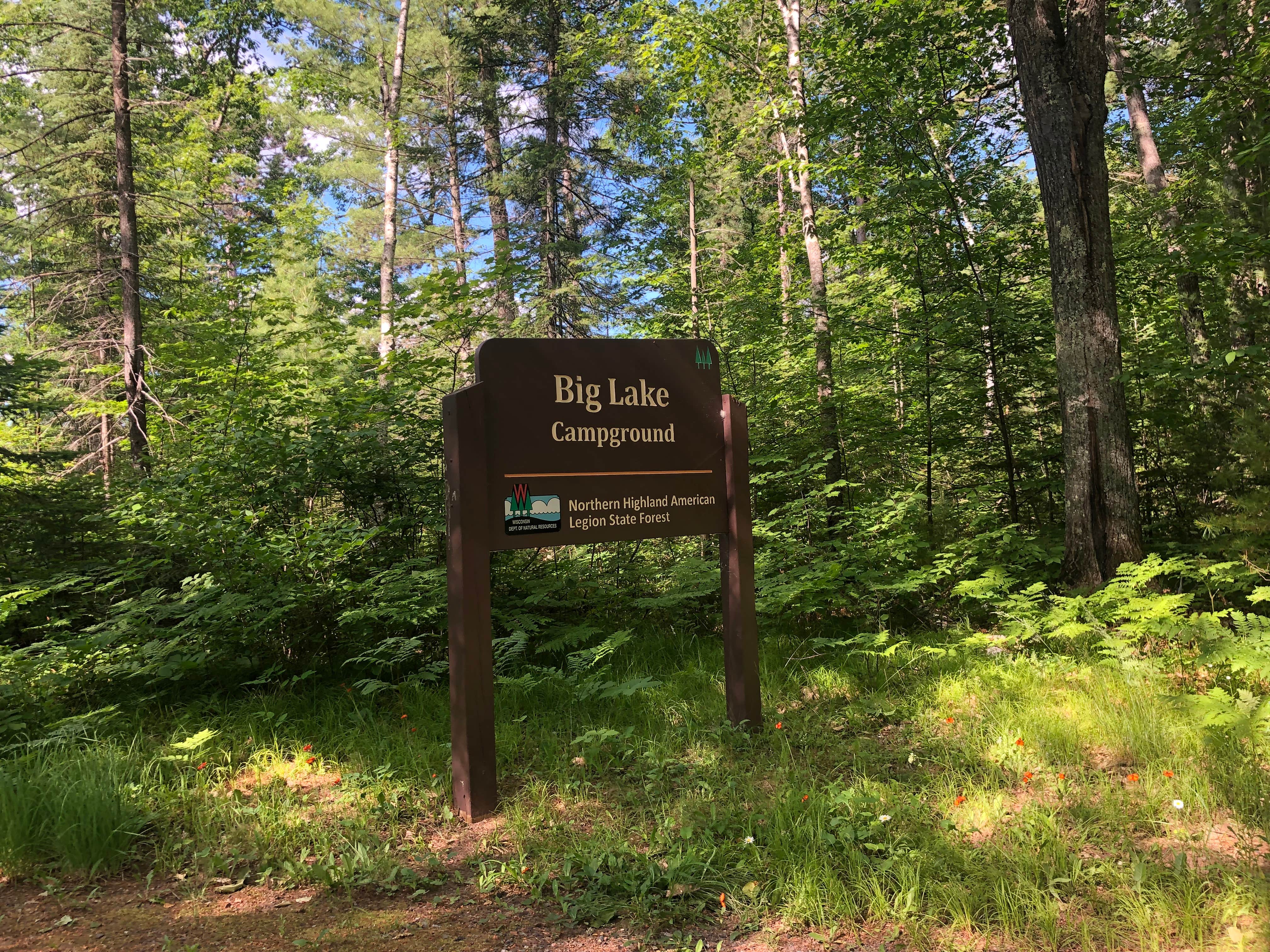Camper-submitted photo at Big Lake Campground — Northern Highland State Forest near Mercer, WI