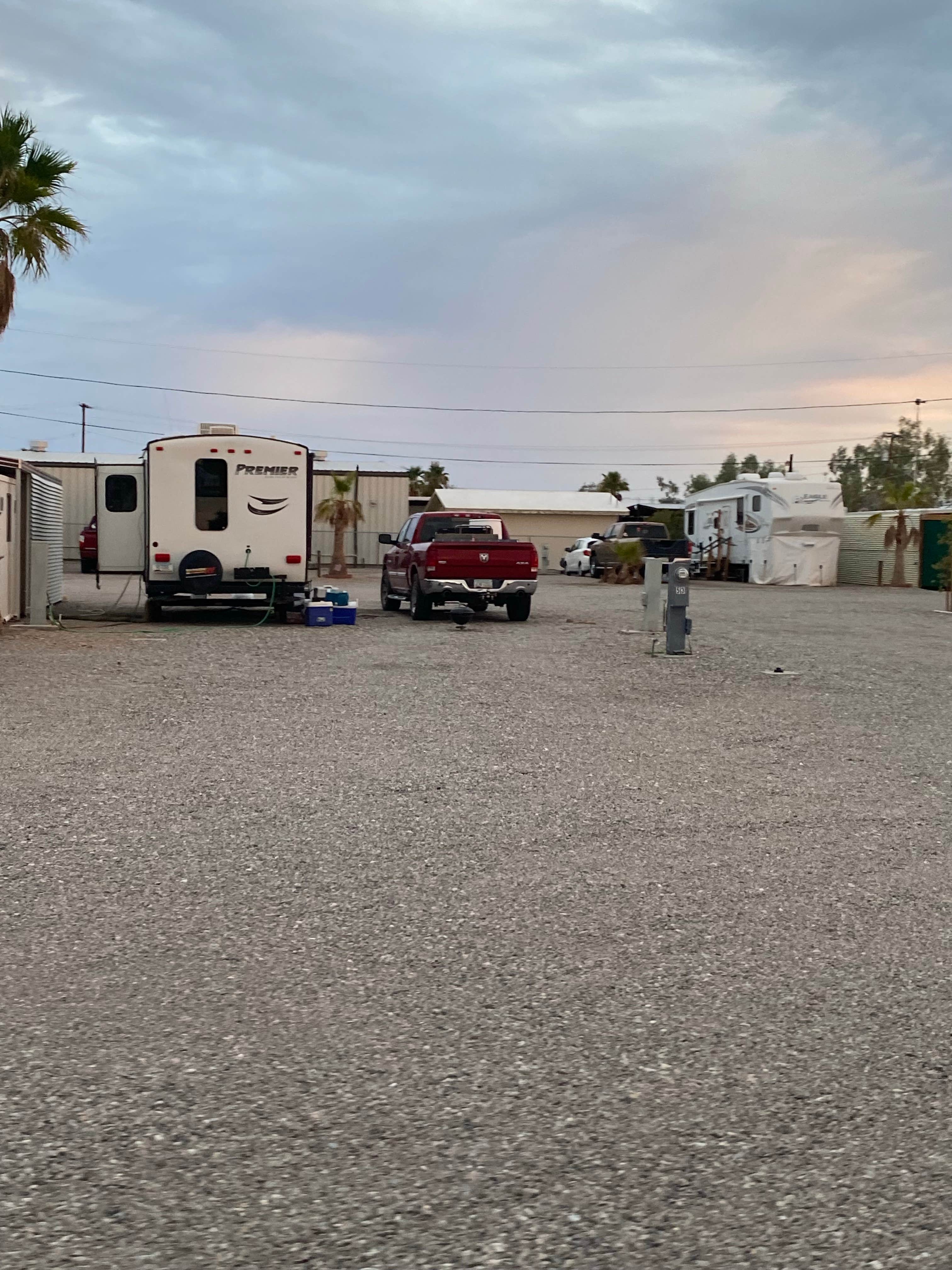 Brittney  C.'s photo of rv camping at Ameri-Can Trails RV Park near Parker, AZ