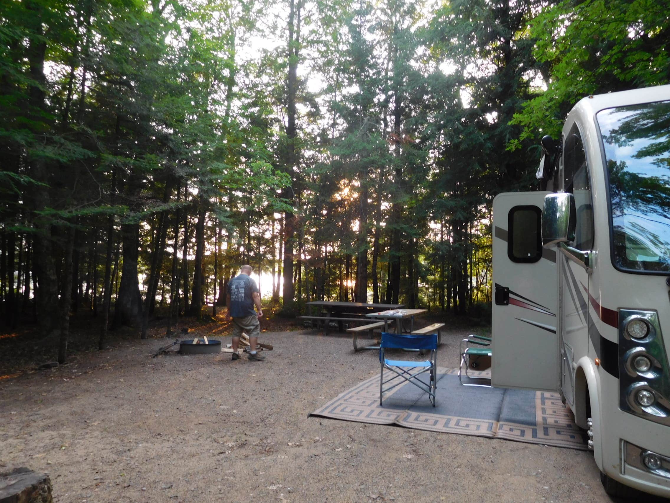 Debra M.'s photo of rv camping at Spectacle Lake Campground (wisconsin) near Chequamegon-Nicolet National Forest