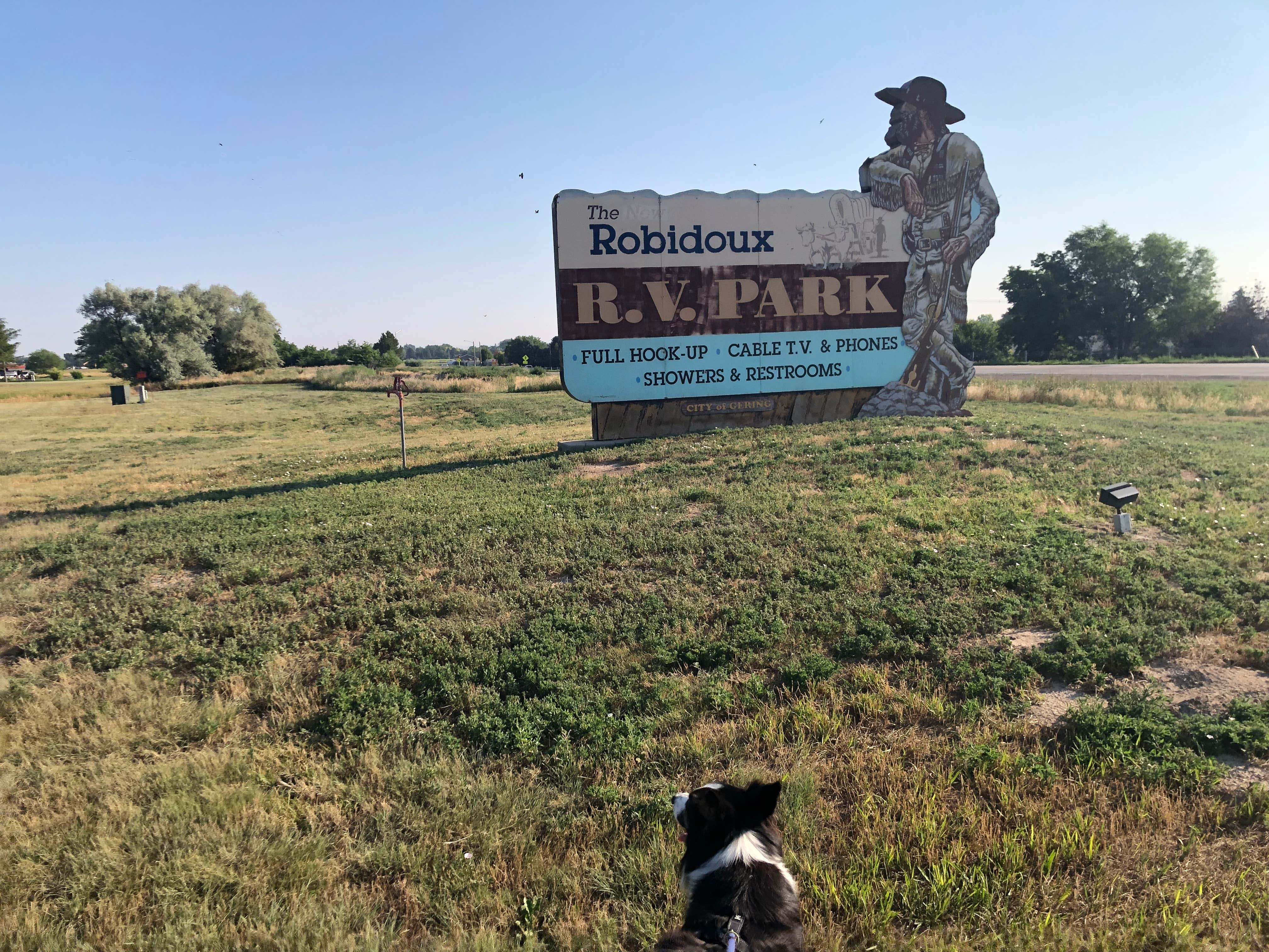Lori C.'s photo of camping with pets at Robidoux RV Park near Lingle, WY