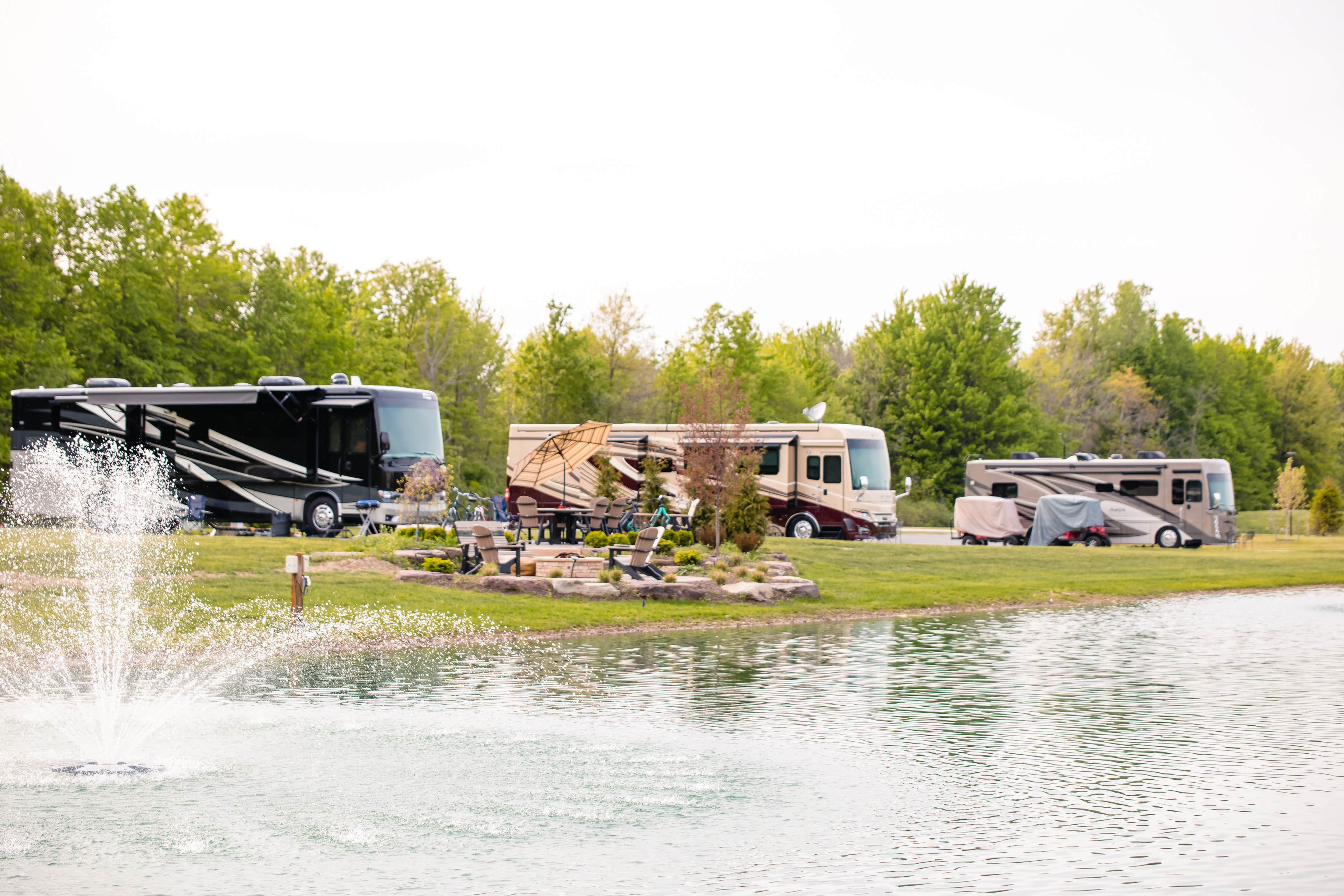 Diane's photo of rv camping at MotorCoach Resort Lake Erie Shores near Perry, OH