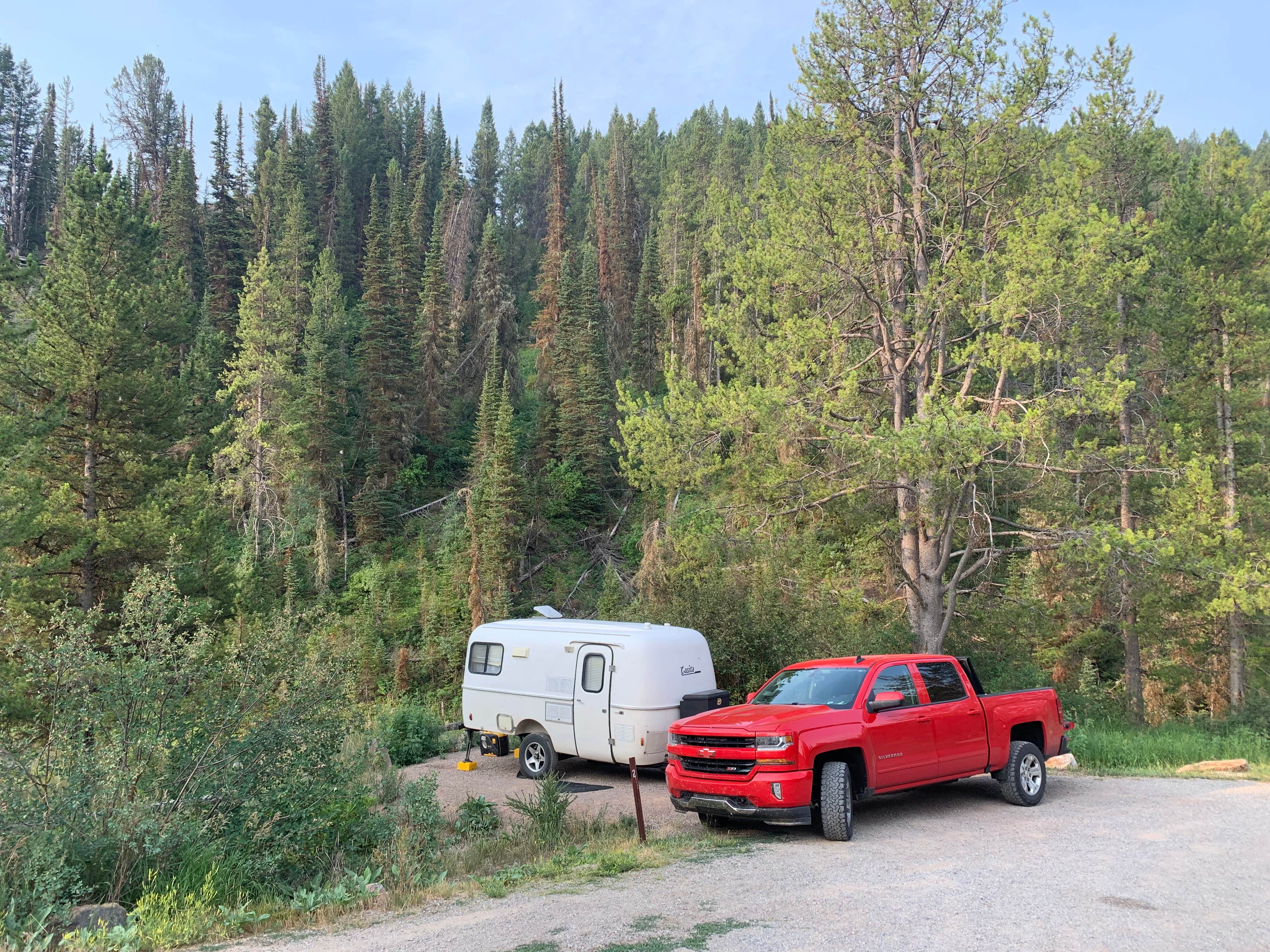 Camper-submitted photo at Targhee National Forest Pine Bar Campground near Smoot, WY