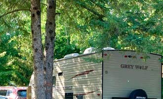 Camping near Yurt in the Pines: Woodsong Campground, Mora, Minnesota