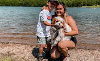 Rosanna C.'s photo of camping with pets at Locust Lake State Park Campground near Bloomsburg, PA
