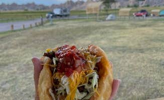 Shana D.'s photo of camping with pets at Cedar Pass Campground — Badlands National Park near Interior, SD