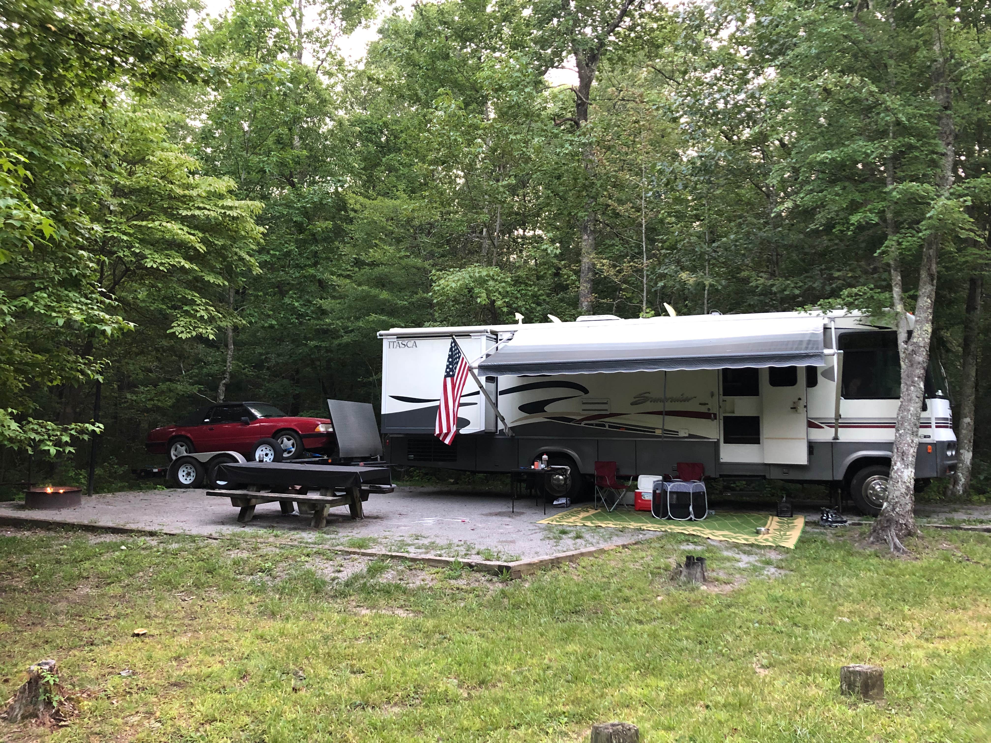 Daniel B.'s photo of rv camping at Chilhowee Recreation Area near Etowah, TN