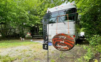 Christine V.'s photo of camping with pets at Lake George Escape Campground near Lake Luzerne, NY