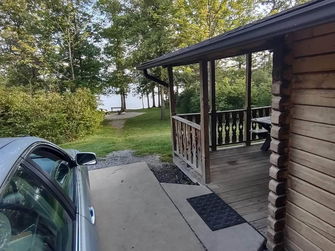 laura's photo of glamping accommodations at Yellow Creek Campground — Yellow Creek State Park near Olanta, PA