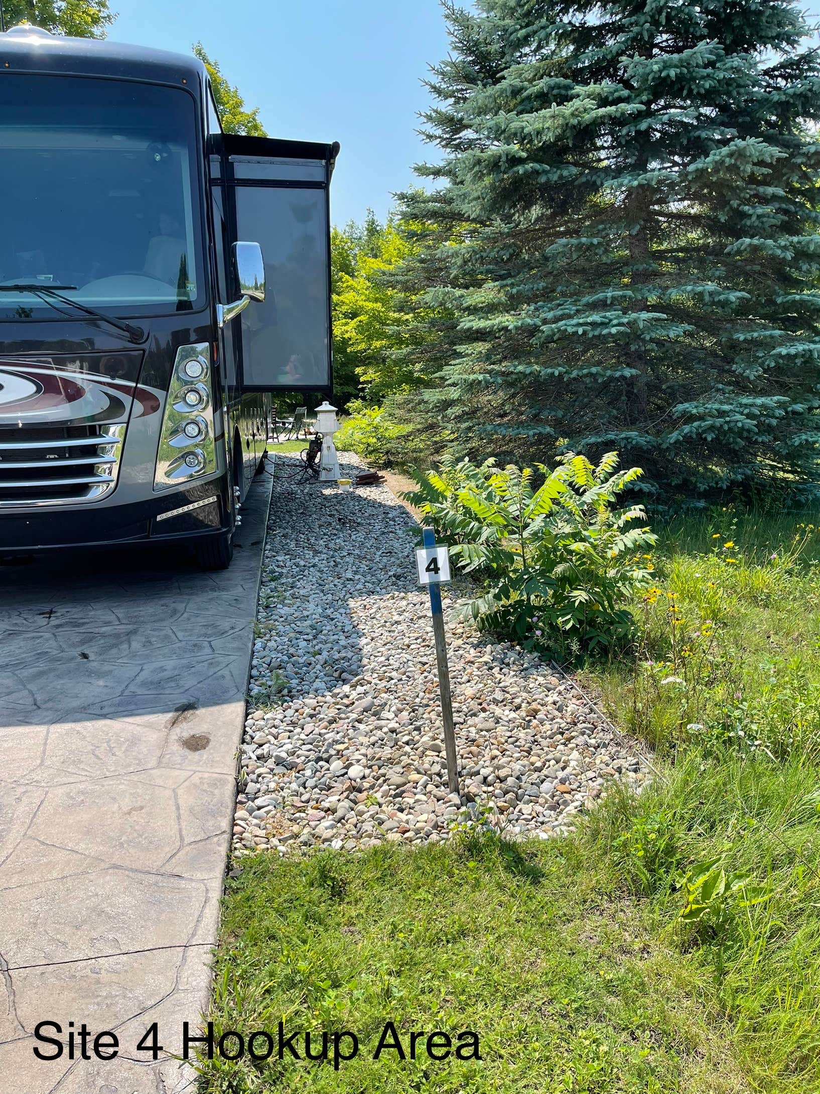 Josh J.'s photo of rv camping at Indigo Bluffs RV Park near Onekama, MI