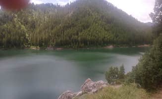 Jammie S.'s photo of a dispersed camping area at Palisades Reservoir near Swan Valley, ID