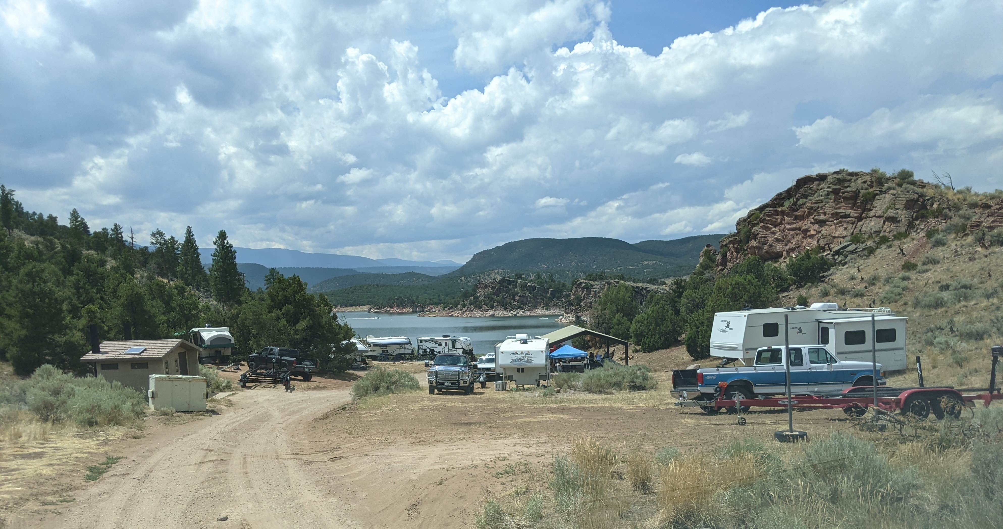 Camper submitted image from Dutch John Draw Campground - Ashley National Forest - 4