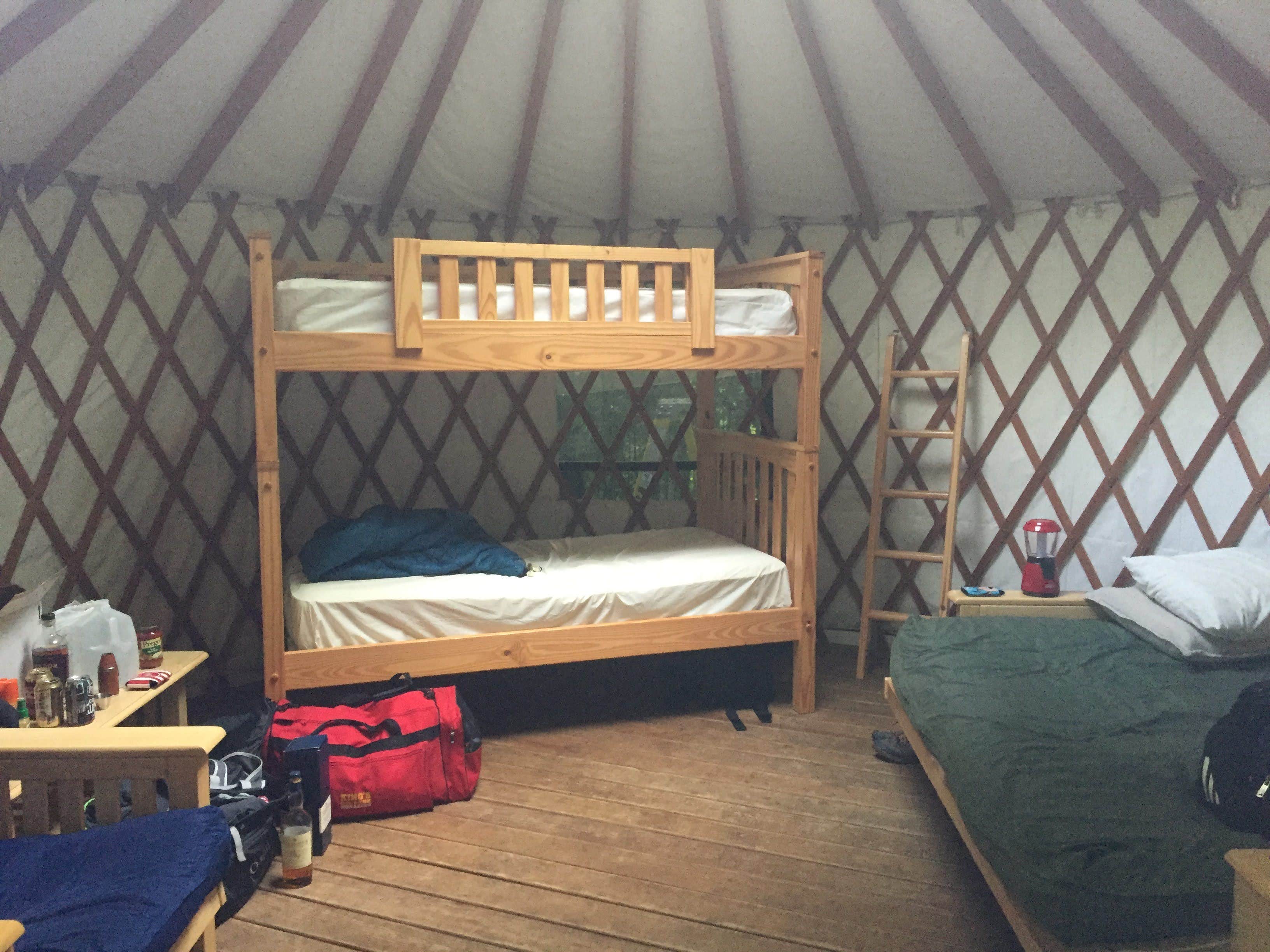 Drew Q.'s photo of glamping accommodations at Milan Hill State Park Campground near Byron, ME