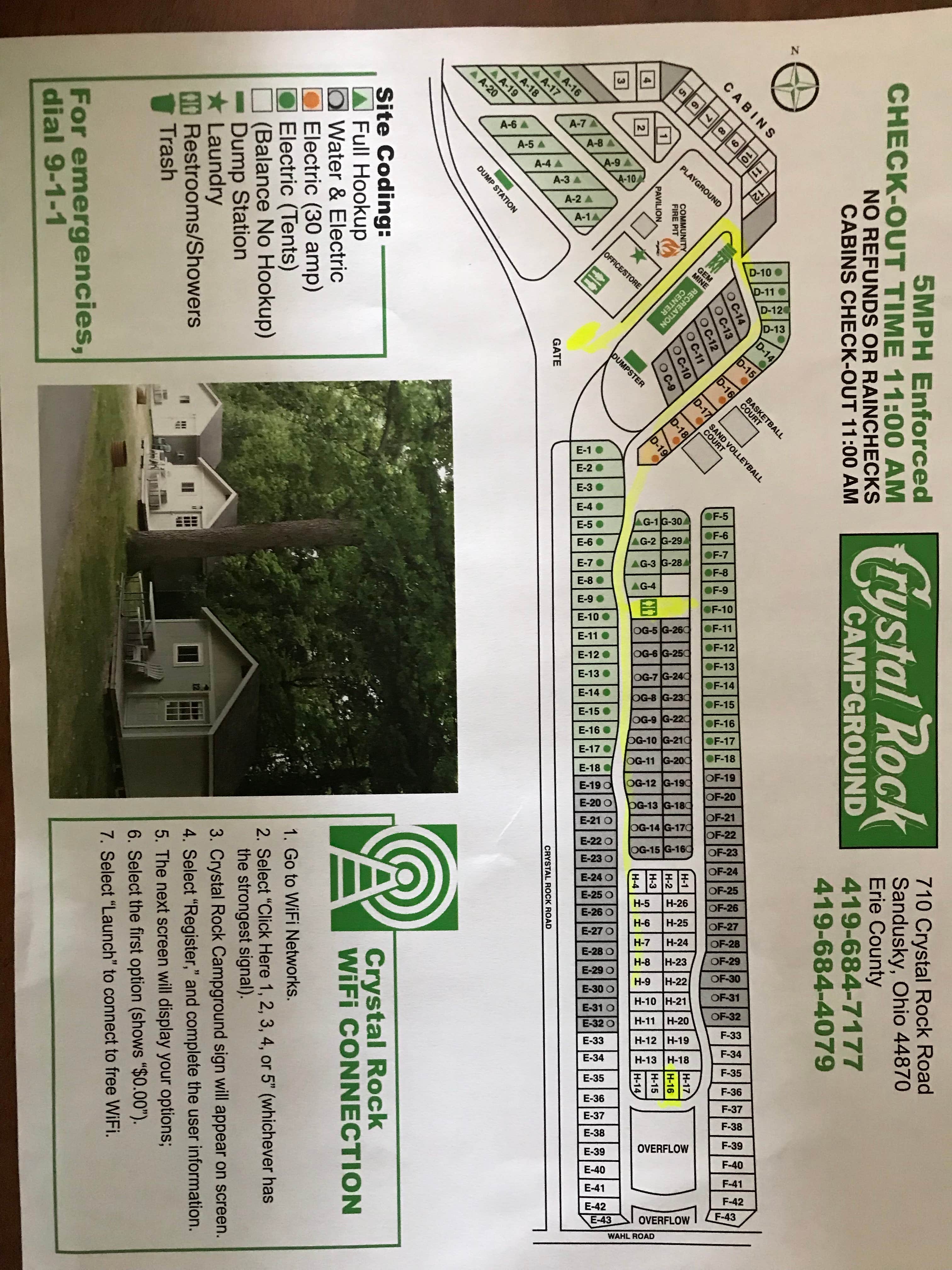 Campground layout