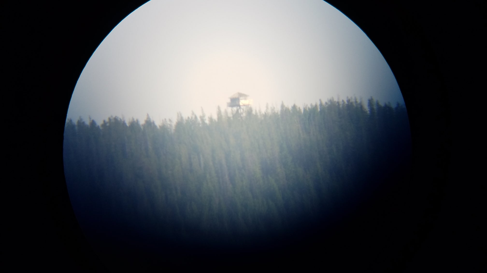 weitas butte lookout viewing with spotting scope from rocky ridge lake campground