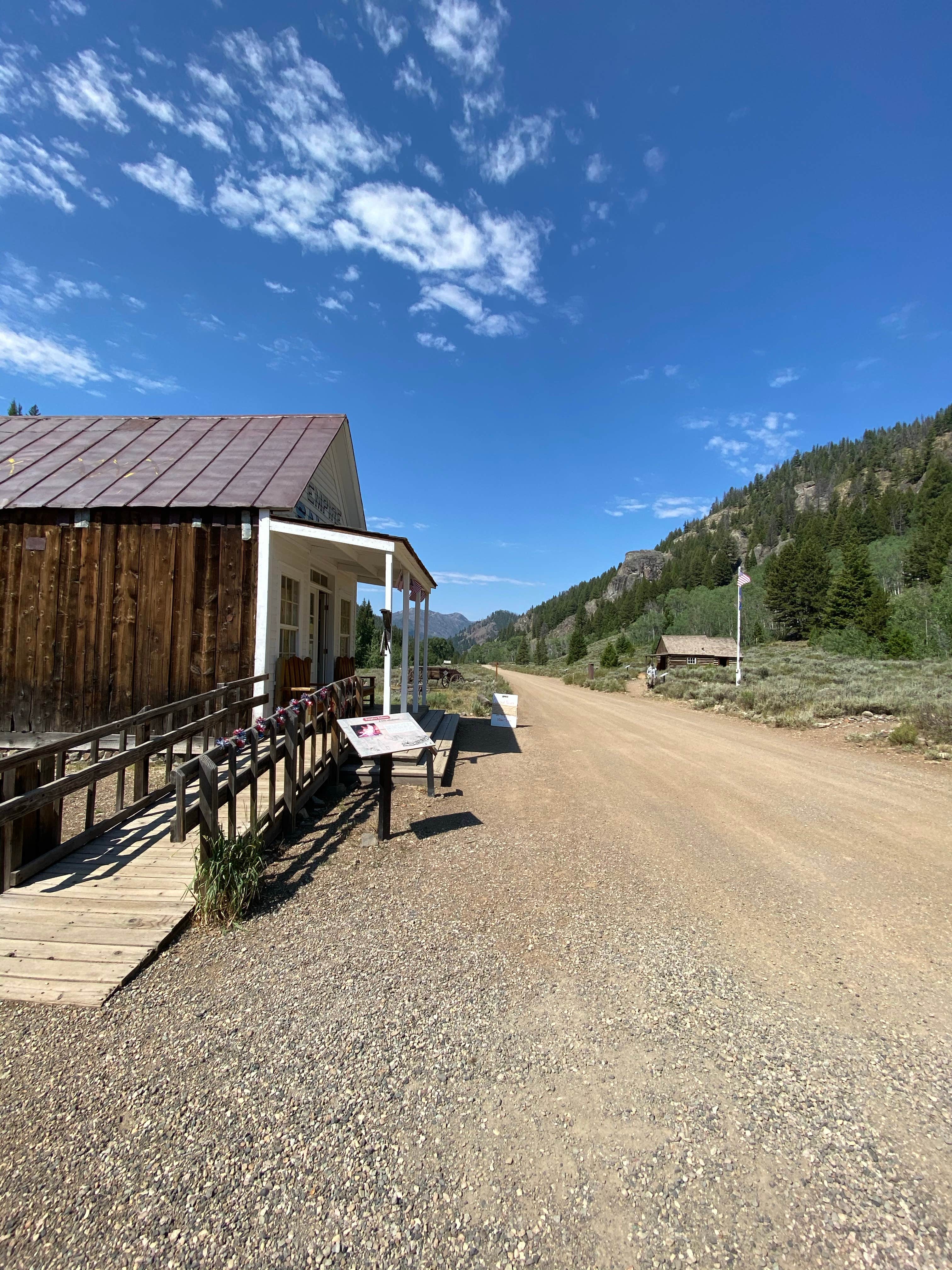 Annie C.'s photo of glamping accommodations at Custer #1 Campground near May, ID