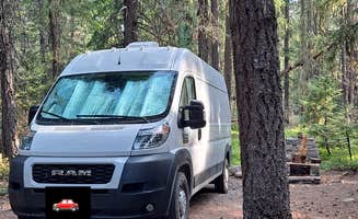 Jay's photo of rv camping at Thielson Forest Camp near Umpqua National Forest