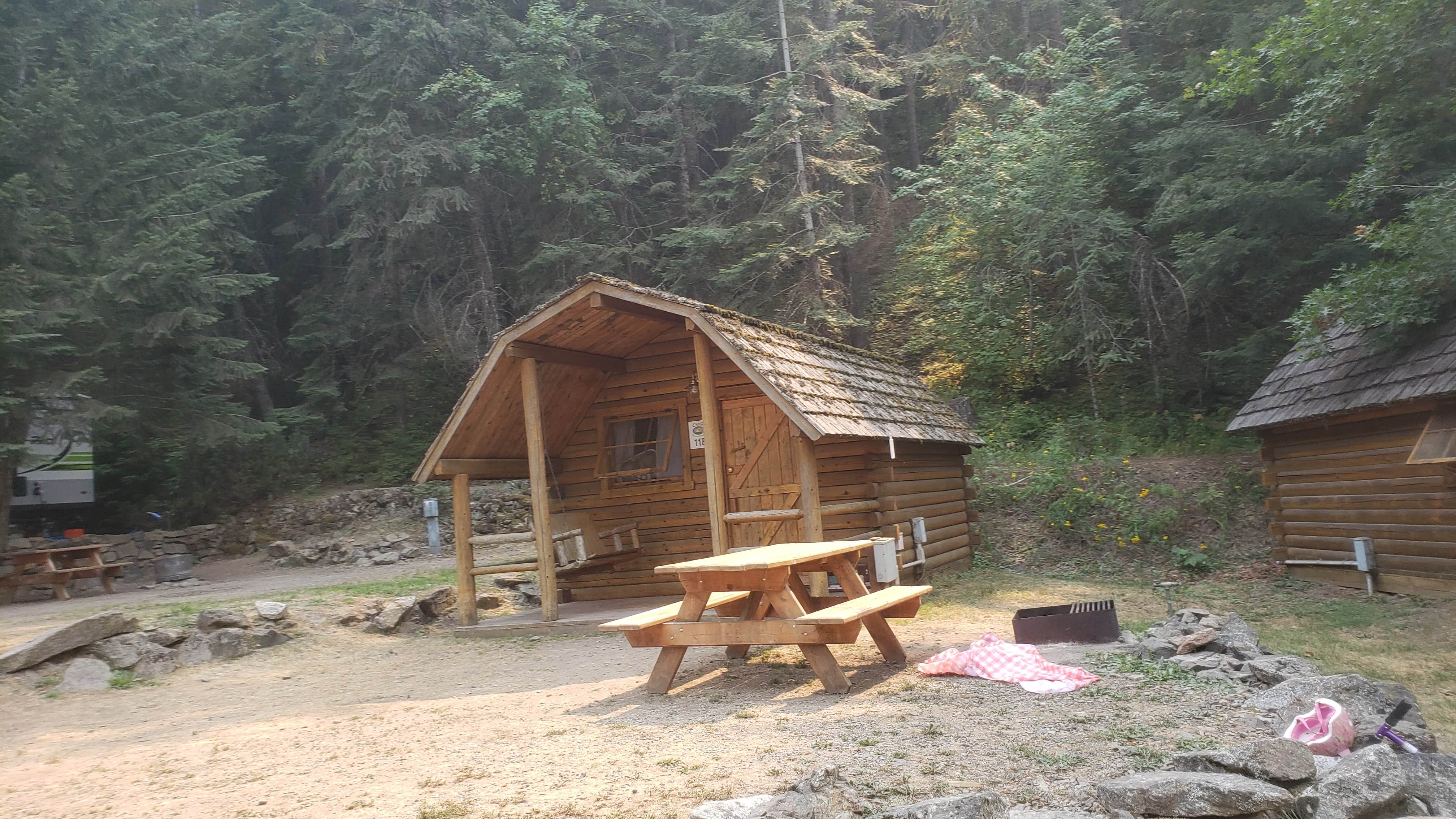 Nancy C.'s photo of glamping accommodations at Camp Coeur D Alene near Hope, ID