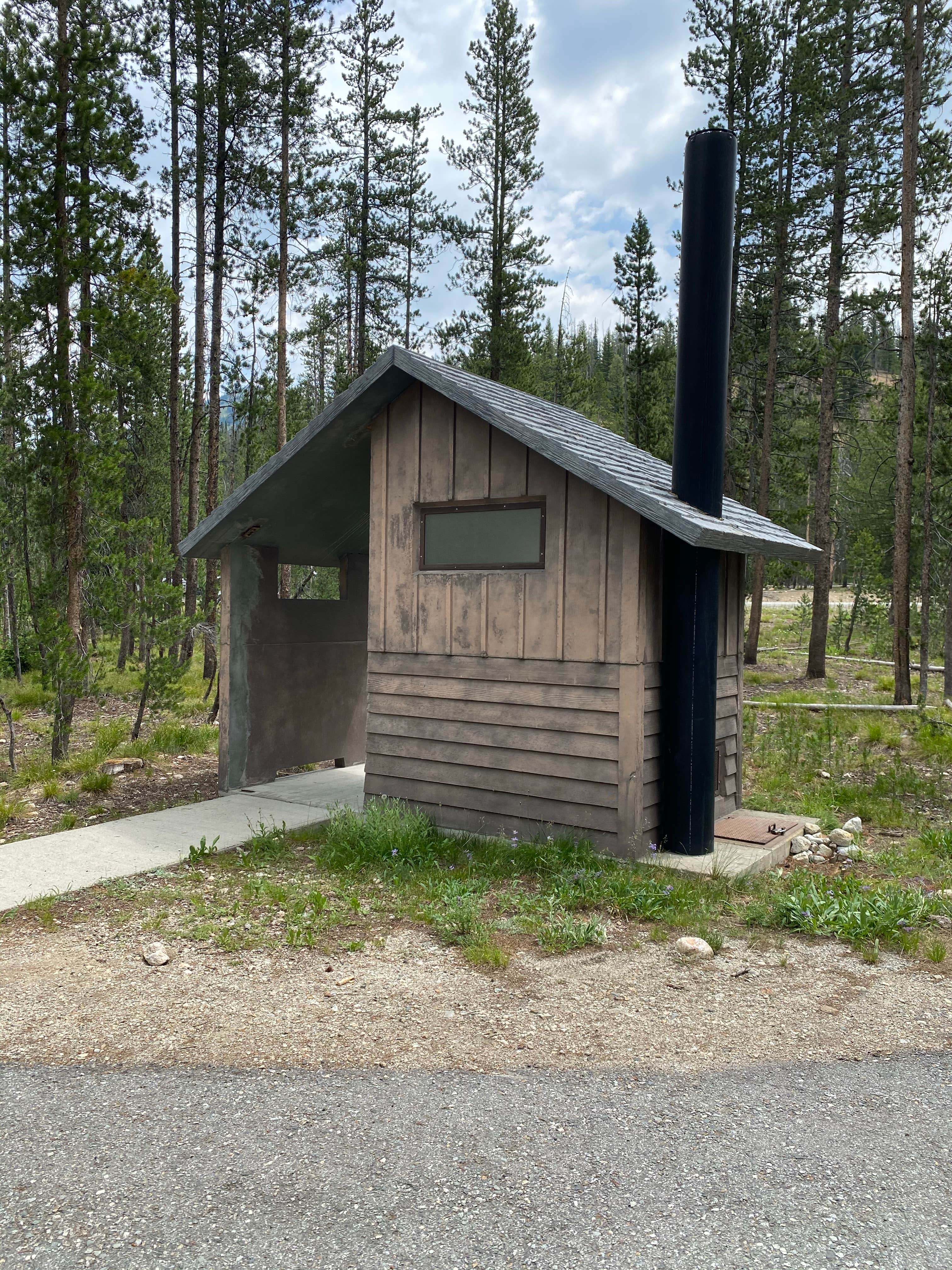 Annie C.'s photo of glamping accommodations at Bench Creek Campground near Yellow Pine, ID