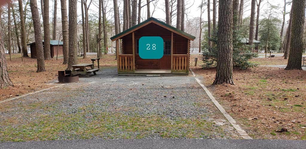 Jean C.'s photo of a cabin at Milburn Landing Campground near Laurel, DE