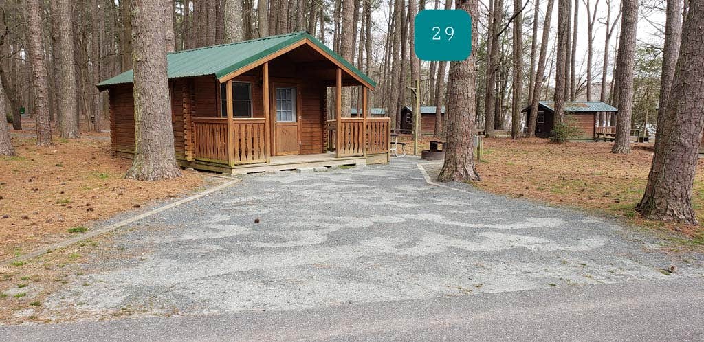 Jean C.'s photo of a cabin at Milburn Landing Campground near Snow Hill, MD