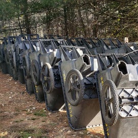 Carts to take your gear to your campsite