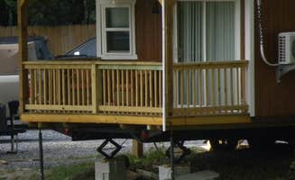 Myron C.'s photo of glamping accommodations at Grumpy Bear Campground near Nantahala National Forest