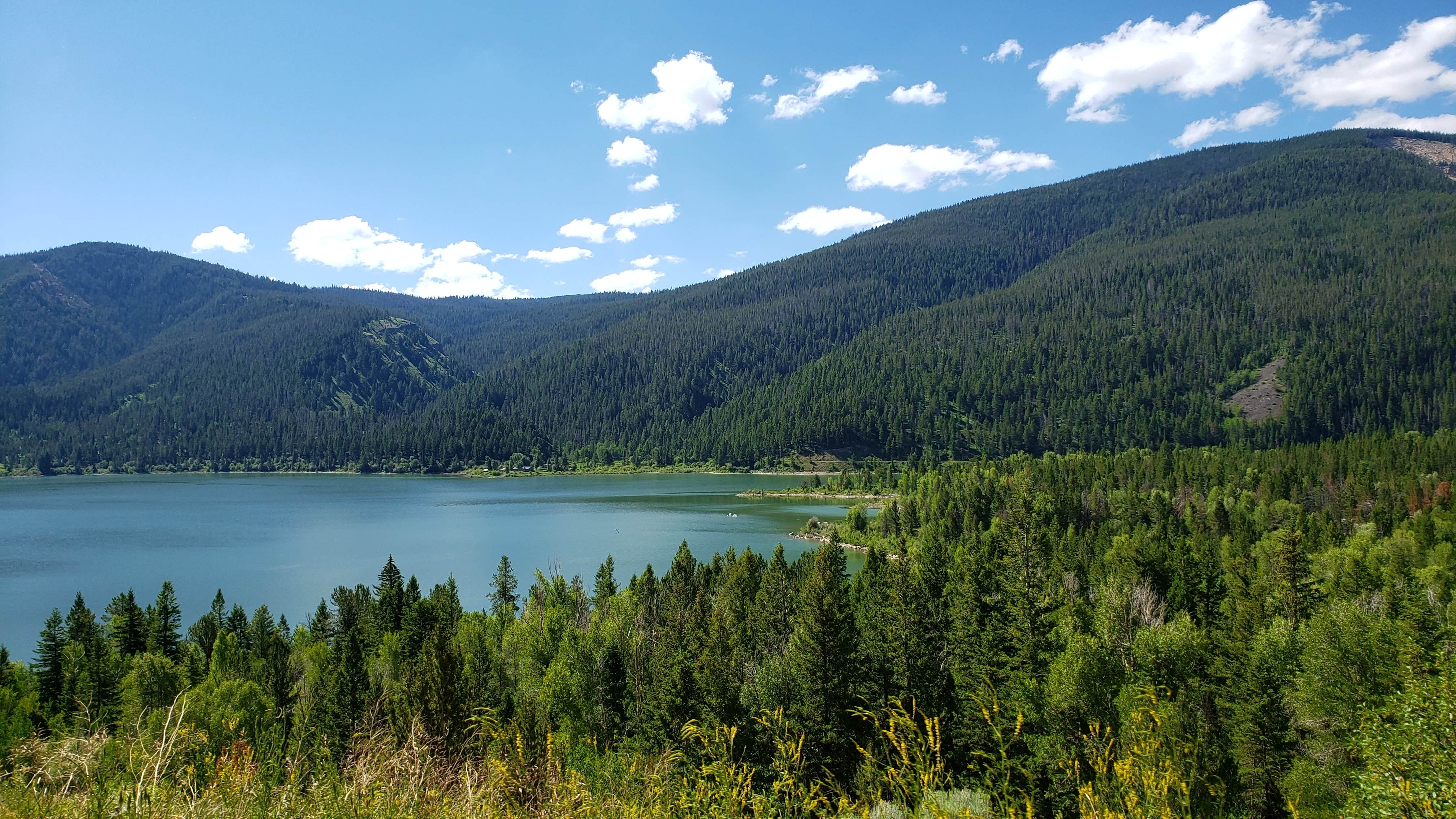 Nancy C.'s photo of a dispersed camping area at Palisades Reservoir near Swan Valley, ID