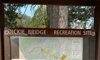 Camping near Boulder Creek: Dickie Bridge, Wise River, Montana