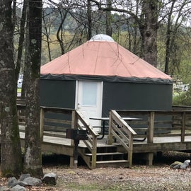 Cute little yurts available, too!