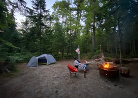 Loon Call Campsite on Grand Island