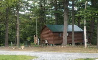 Mike's photo of glamping accommodations at Lake George Riverview Campground near Sabael, NY