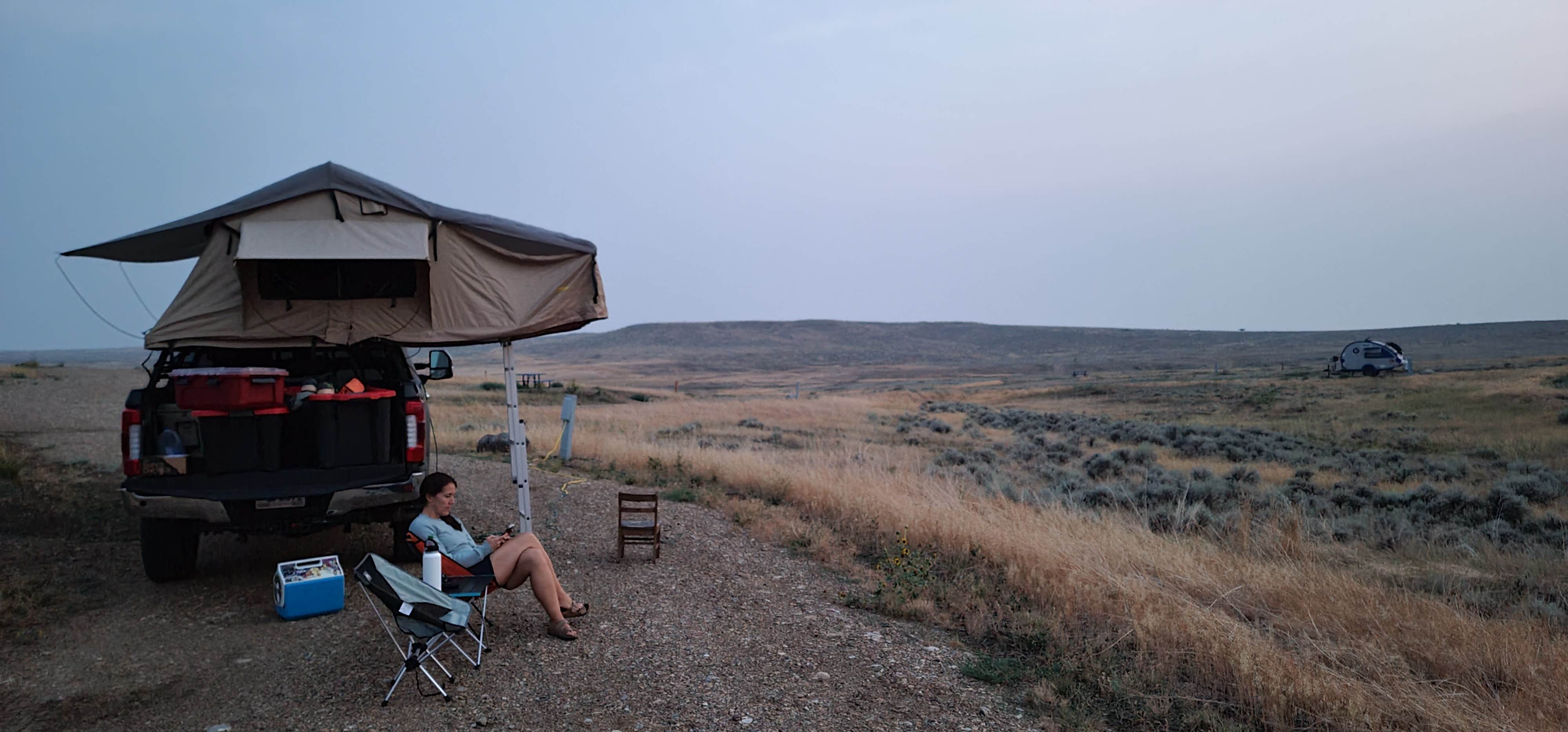 Camping near Montana Gulch: Antelope Creek, Zortman, Montana