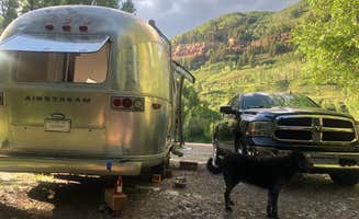 jeff's photo of camping with pets at Telluride Town Park Campground near Silverton, CO