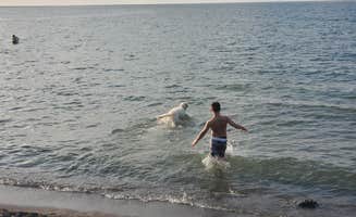 Rino S.'s photo of camping with pets at Hamlin Beach State Park Campground near Hilton, NY