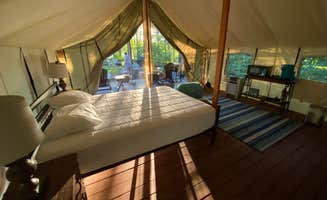 Gediminas M.'s photo of glamping accommodations at Keen Lake Resort Campground near Jeffersonville, NY