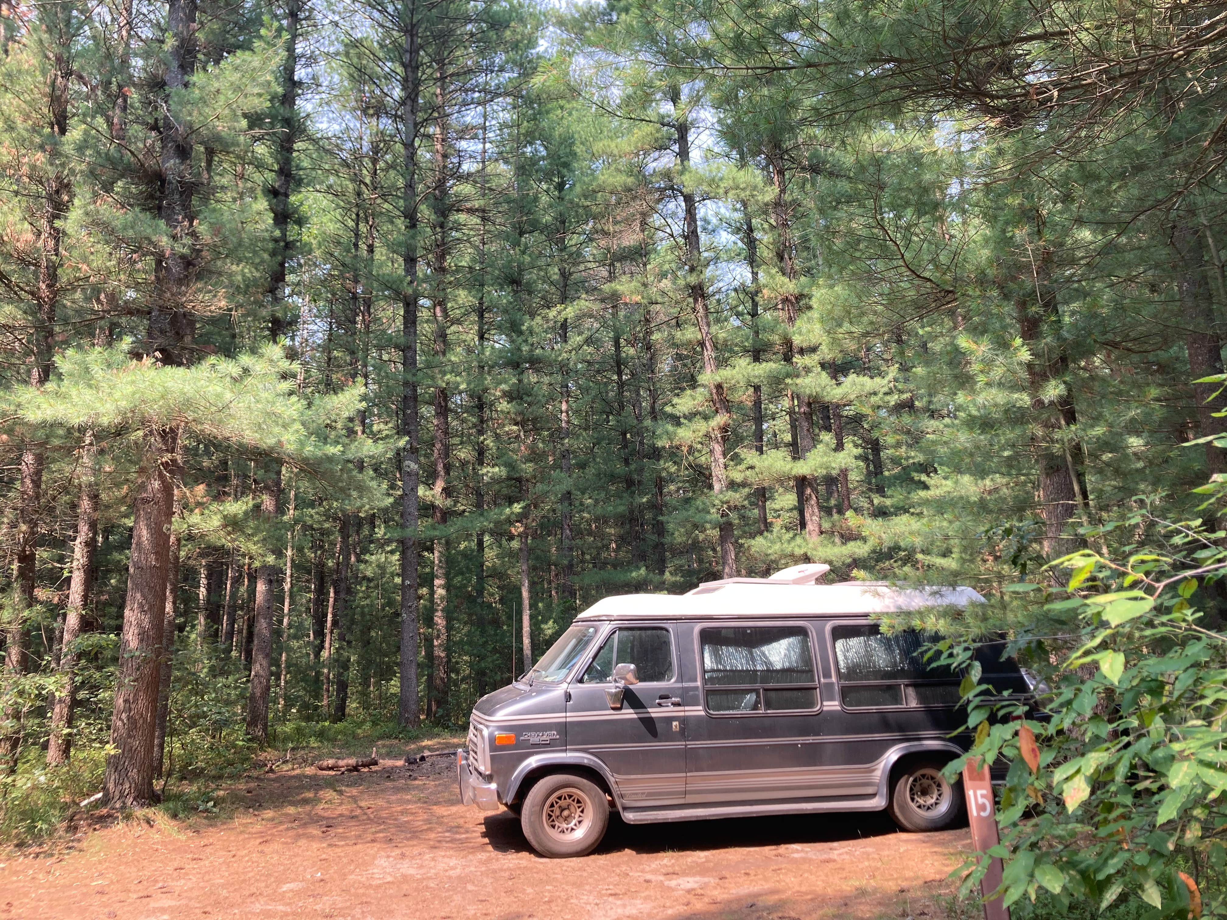 Cameron's photo of rv camping at Manistee National Forest Marzinski Horse Trail Campground near Onekama, MI