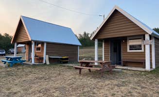 Amy P.'s photo of glamping accommodations at Duck Lake Campground near Babb, MT
