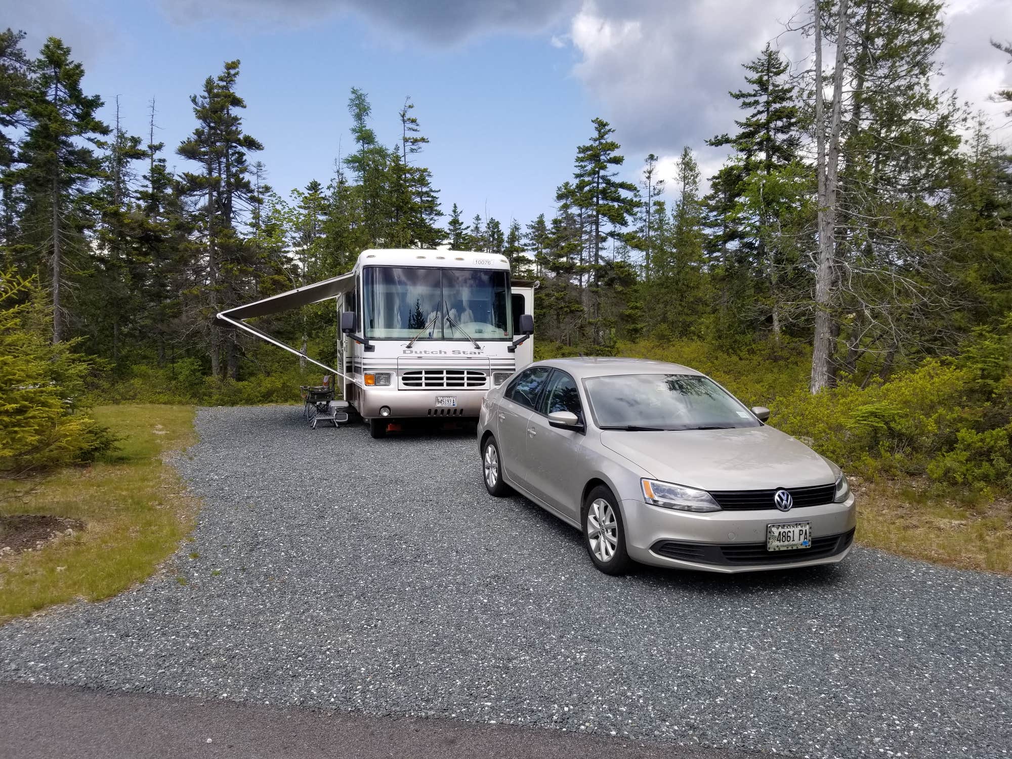 Schoodic Woods Campground in Acadia National Park, Maine