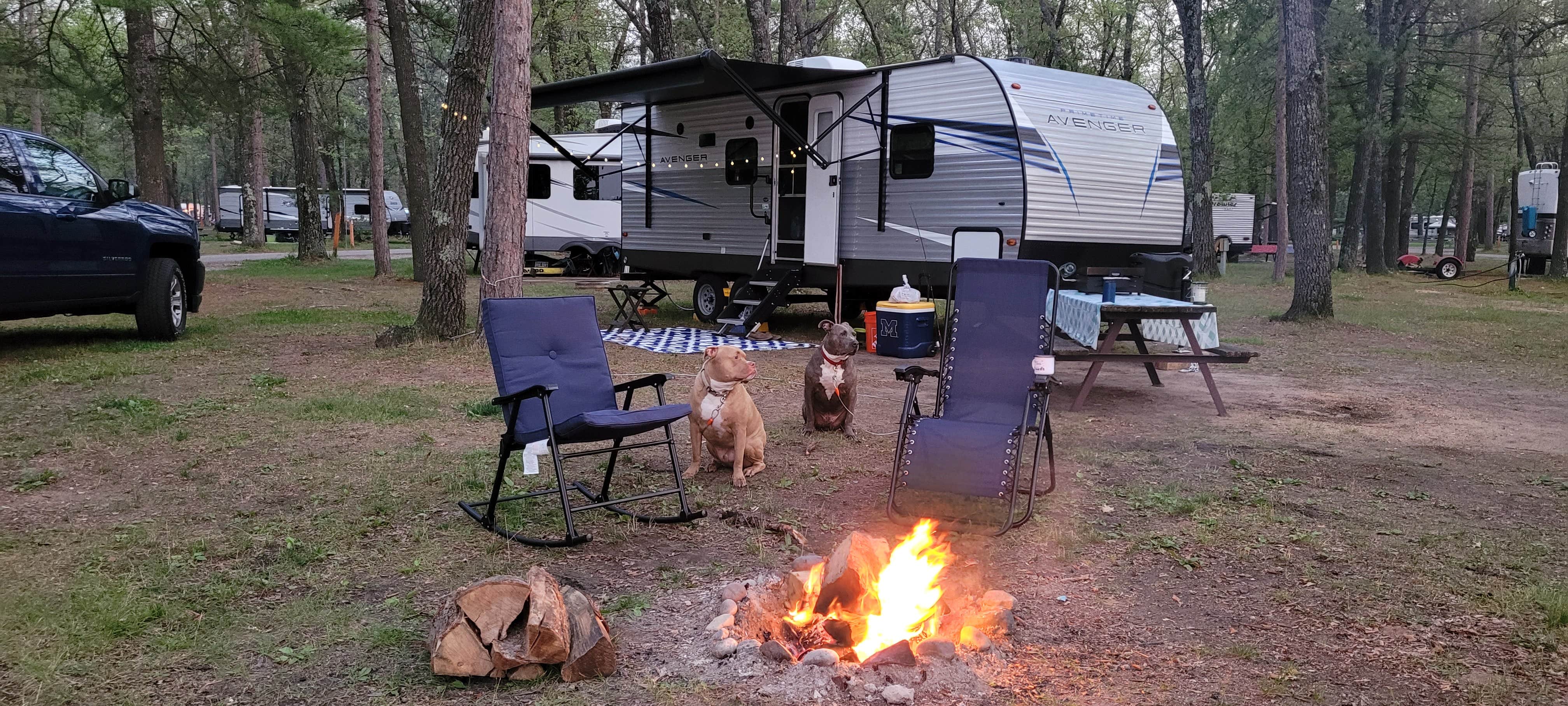 Tracey R.'s photo of rv camping at Old Orchard Park Campground near Curran, MI