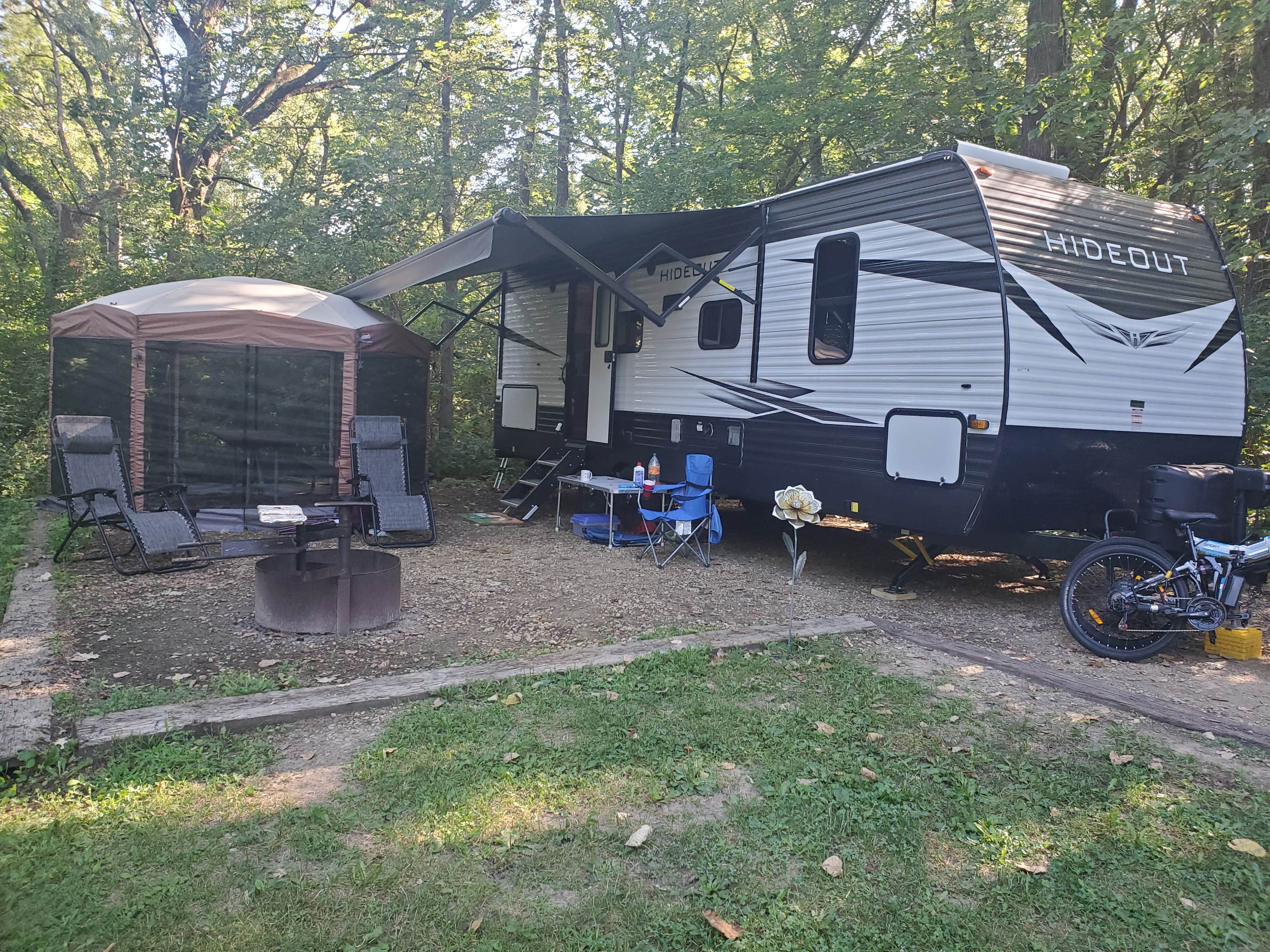 M E.'s photo of rv camping at Bald Eagle Campground and Cabins near Donahue, IA