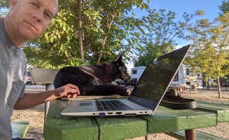 Desert J.'s photo of camping with pets at Shady Acres RV Park near Green River, UT