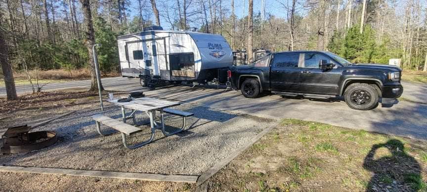 Korinne K.'s photo of rv camping at Pocahontas State Park Campground near Mechanicsville, VA