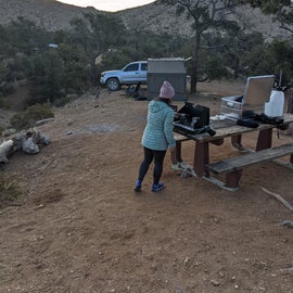 The picnic table at site24